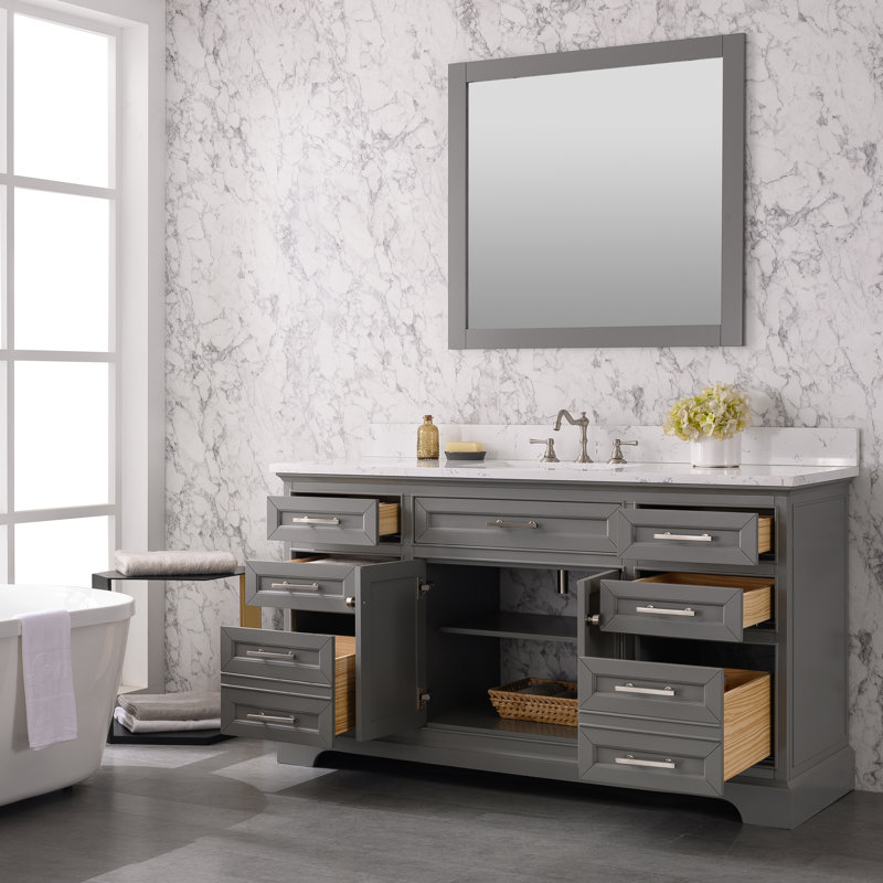 Three Posts™ Currahee 60'' Freestanding Single Bathroom Vanity with